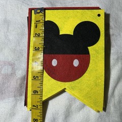 Mickey Mouse DIY Happy Birthday Felt Banner Party Decoration