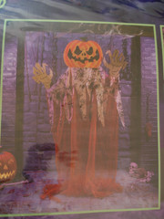 Halloween decoration Large Pumpkin Wall Hanging H300 x W160 cm
