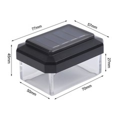 Energy Efficient Solar Powered Fence Light Fits Rod Mat Fences Easy to Mount