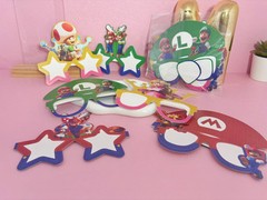 24pcs Mario Bros Paper Party Glasses Birthday Decorations