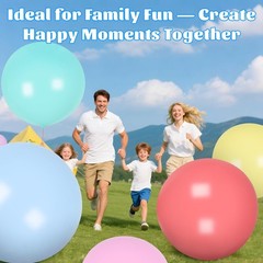 9pcs Big 36 inch Balloons Pastel Giant Balloons Extra Thick Latex Balloon Lar…