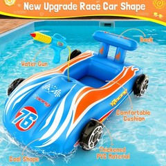 Inflatable Race Car Pool Float Water Gun Kids 48 Years Old Outdoor Summer
