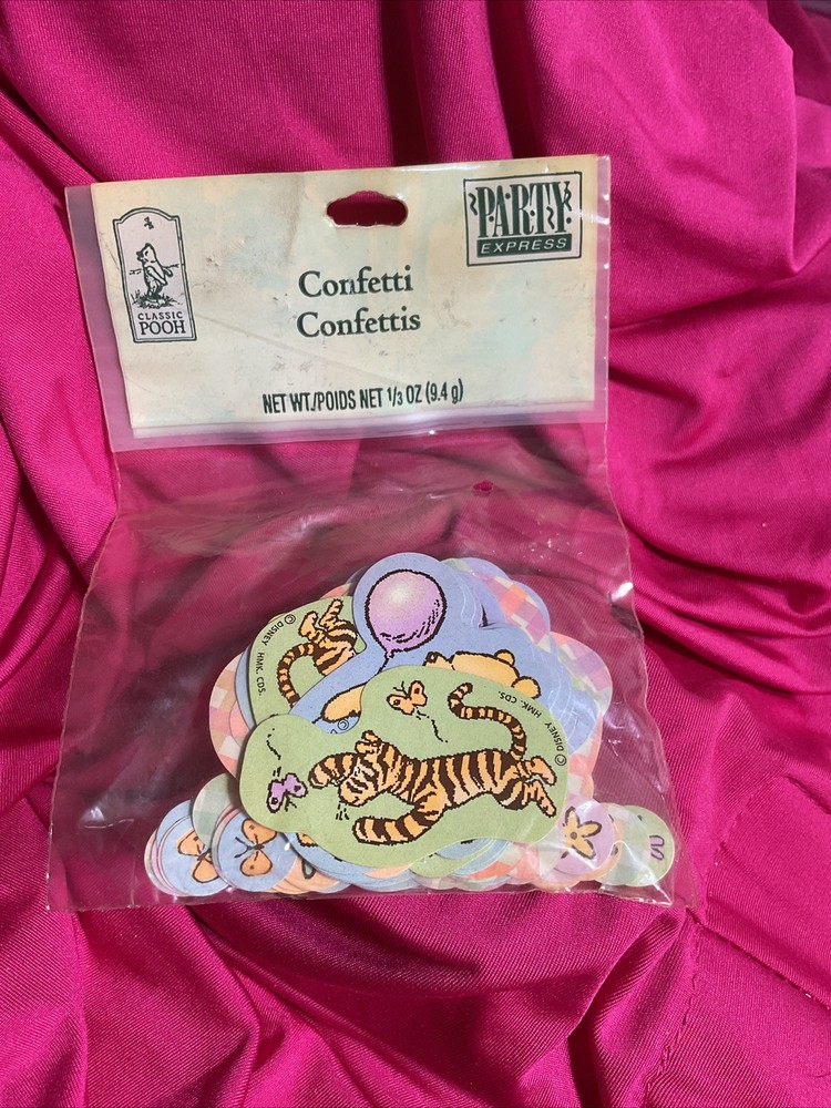 Hallmark Party Express Winnie The Pooh Confetti Baby Shower Party – NIP