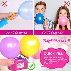Pompa Para Inflar Globos Bomba Maquina Inflador de Globos Electrico 110V 600W