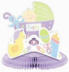 Baby’s Nursery Rubber Ducky Pastel Cute Baby Shower Party Decoration Centerpiece
