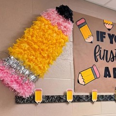 Giant Pencil Classroom Decoration Large 4.1Ft Back to School Party Decoration Ju