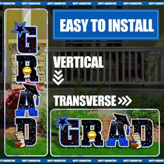 Jetec Graduation Yard Sign Class of 2026 Grad Yard Signs Graduation Decoration 2