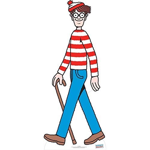 SC758 Where’s Waldo? Life-Size Cardboard Cutout Standup