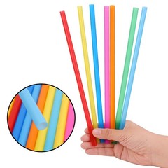 Tomnk 120 Pack Smoothie Straws, 10.3 Inches Straws Disposable, Milkshake Plas…