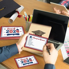 Graduation Party Decoration Class of 2026 Graduation Card Box Red and Blue Congr