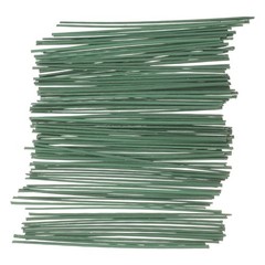 100Pcs Reusable Floral Wire Stems Metal Flower Rod DIY Flower Stem Support Green
