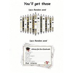 2/10/20/40pcs Graduation Greeting Cards & Pens Convocation Souvenir for Graduate