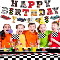 Race Car Party Decorations Include Race Car Happy Birthday Banner Race Car Table