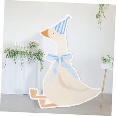 One Silly Goose Party Decorations 1st Birthday Silly Goose Blue Striped Style