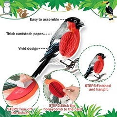 10 Pcs Tropical Bird Honeycomb Cutouts – Jungle Rainforest Party Decor, Luau Tik