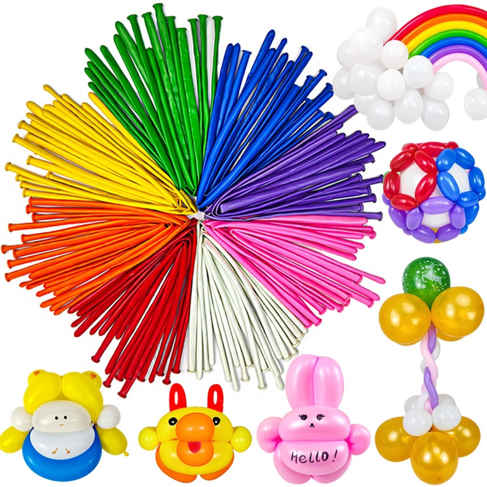 260 Balloons Pack of 100 Long Balloon Animal Twisting Balloons for fo