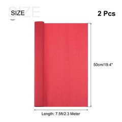 Crepe Paper Roll 7.5ft Long 20 Inch Wide for Wedding Ceremony Various Large F…