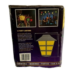 12 Outdoor Party Lanterns In 4 Bright Colours, Red Yellow Green &Blue