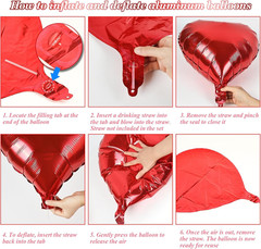 Will You Be My Girlfriend Balloons Proposal, Pink Red Rose Petal, Heart Balloons