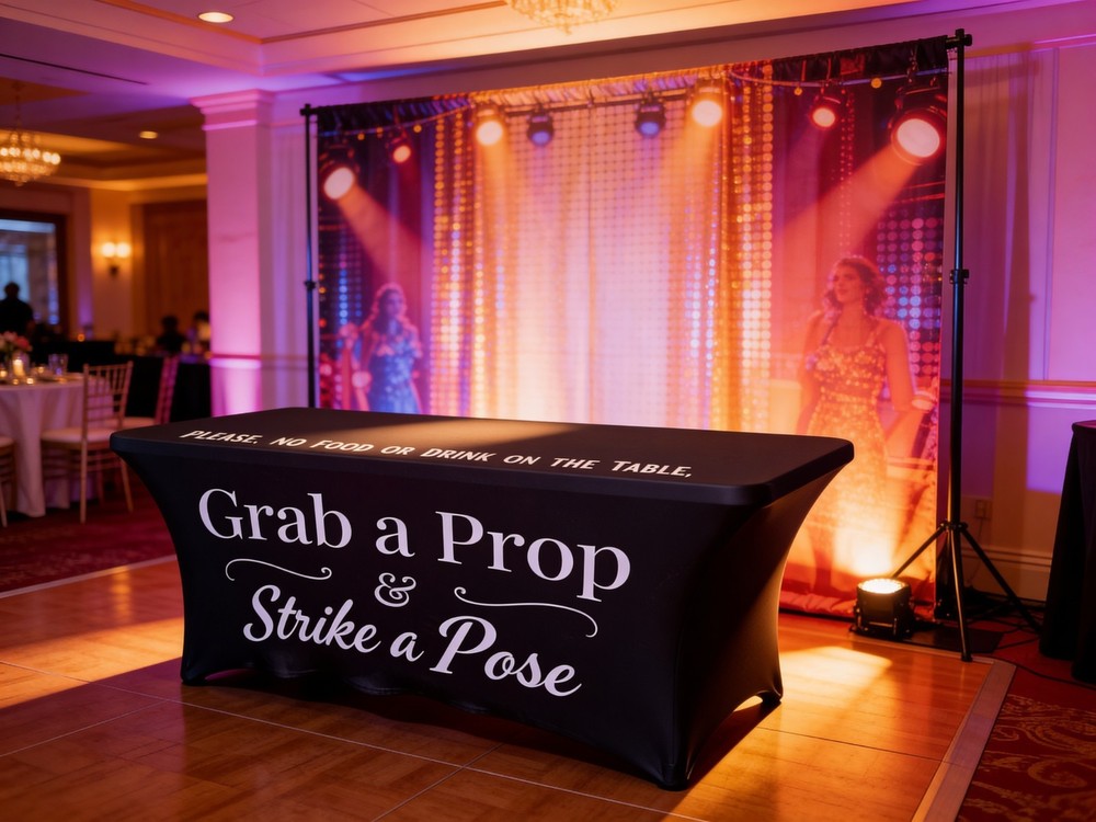 6 Foot Photo Booth Table Cloth