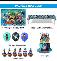 Dragon Ball z Party Supply kit With Add-ons