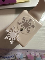 100 Pcs White Winter Snowflake Paper Made From Card Stock Paper Art and Craft