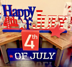 4th Of July Decorations, Signs, Centerpiece Fireworks, Flag Items All Included!