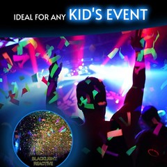 20000 Pieces Reactive Confetti | Premium UV Fluorescent Glow Party Gift for D…