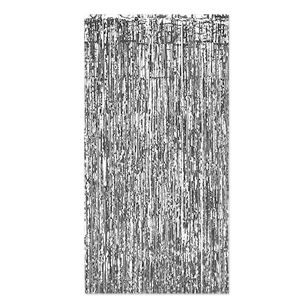 2-Ply FR Gleam ‘N Curtain (silver) Party Accessory (1 count) (1/Pkg)