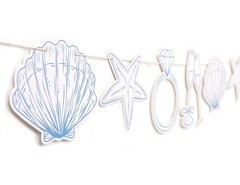 Last Toast On The Coast Banner – Coastal Bachelorette Decor,Seashell Garland …