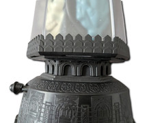Halloween Skull Lantern Light Up Not Working Hanging Grey Spooky Prop