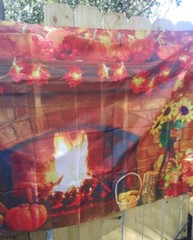 Thanksgiving Backdrop Thanksgiving Party Decorations Banner Grommeted 72″ x 43″