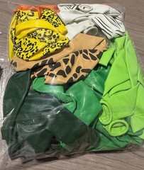 Safari Jungle Decor Birthday, table cover,balloons,cake toppers,sign,back drop
