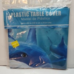 Creative Converting Cool Shark Luau Party Decoration Plastic Tablecover WM72178