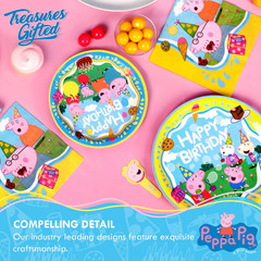 Officially Licensed Peppa Pig Birthday Decorations – Peppa Pig Backdrop – 4.25Ft