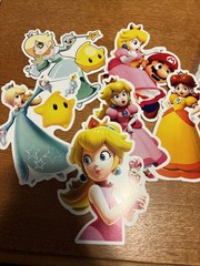 princess peach party decorations Cake Topper, Balloons, Birthday Sign