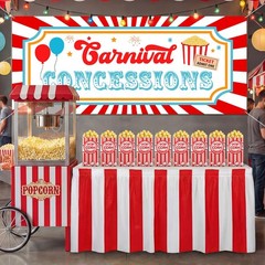52 Pcs Carnival Circus Party Decorations Concession Stand Supplies Kit with C…