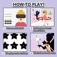 Fairy Birthday Party Games, Pin The Star on The Fairy Game, Fairy Party Decor…