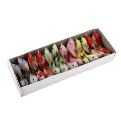 Simulation Feather Bird Home Garden Decor Ornament Artificial Birds Set