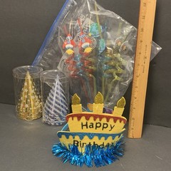 Space Birthday Party Supplies Crazy Straws Hats Boys Out Of This World
