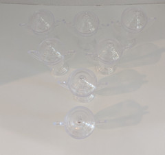 Hammont Trophy Cup Shaped Acrylic Candy Boxes 1.69 x 3.5 x 3.14 7 pack