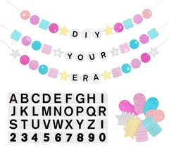 145 Pcs DIY Friendship Bracelet Birthday Banner, 5.4 ft Glitter in My Birthda…