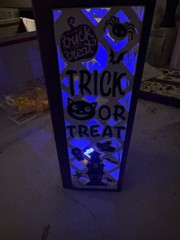 8 PIECES light up happy Halloween birthday party centerpieces