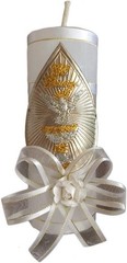 Catholic Christening Kit Handmade Near Mexico City with Rosary Candle Shell