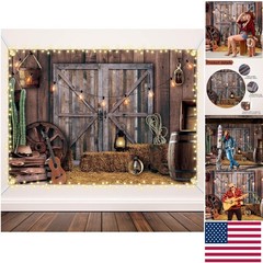 7×5 ft Western Cowboy Party Backdrop – Perfect for Weddings & Birthdays