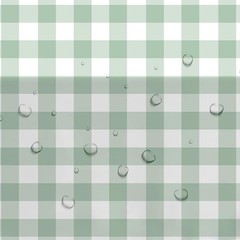 Sage Green Gingham Party Tablecloth Decorations, 3 Pack Green Checkered
