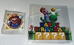 Super Mario Theme Birthday Party Supplies 177 Pc Dinner Ware,Decor, & Supply Bag