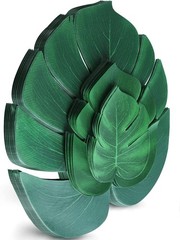 1pc Random Tropical Palm Leaf & Hibiscus Flower For Hawaiian Party Decor