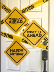 JAYD Products, Caution Party Signs for a 4 Year Old Birthday Party Decorations