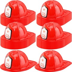 Restroma 60 Pack Children Firefighter Hat Bulk Fire Chief Helmet Plastic Fire…